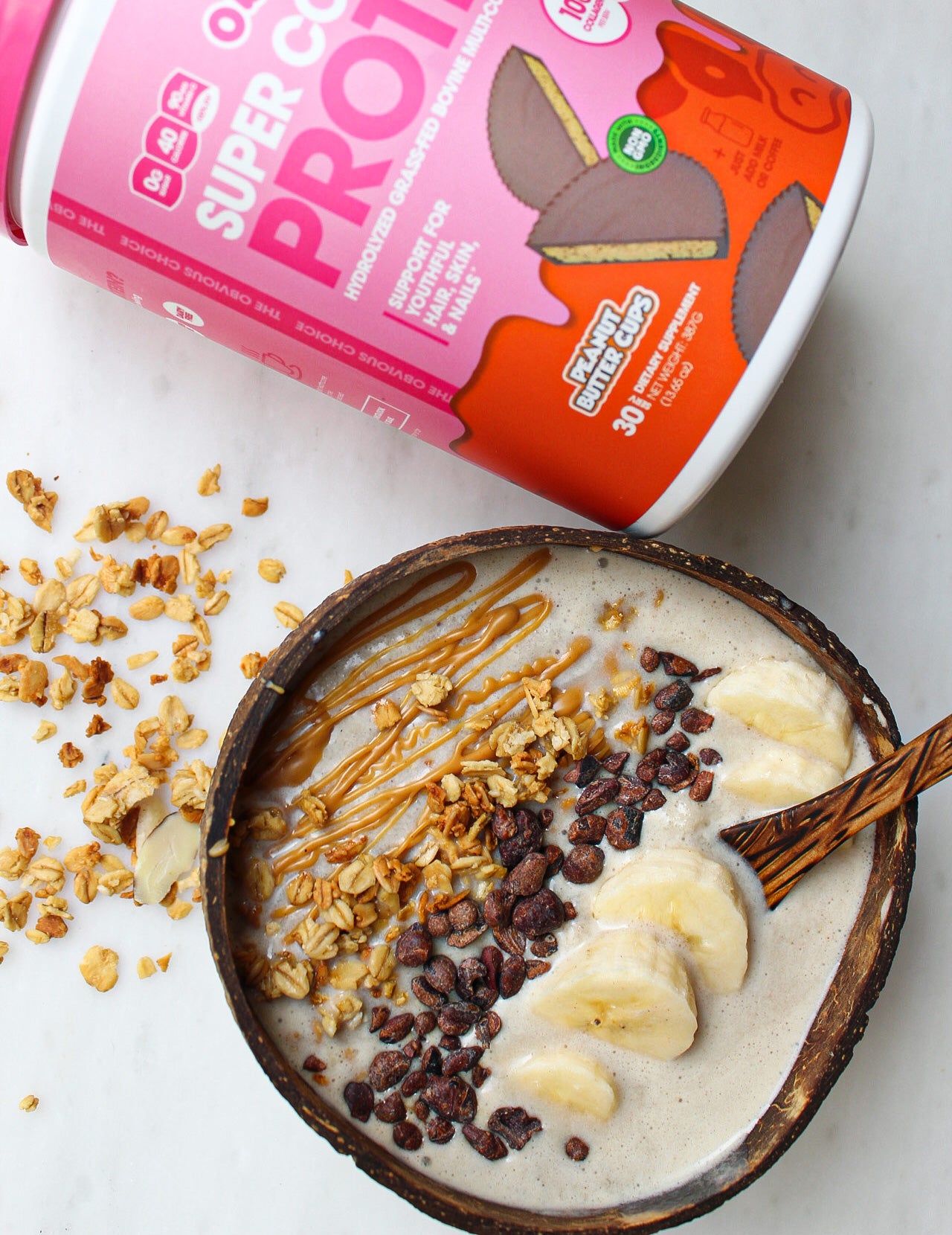 Peanut Butter Banana Smoothie Bowl