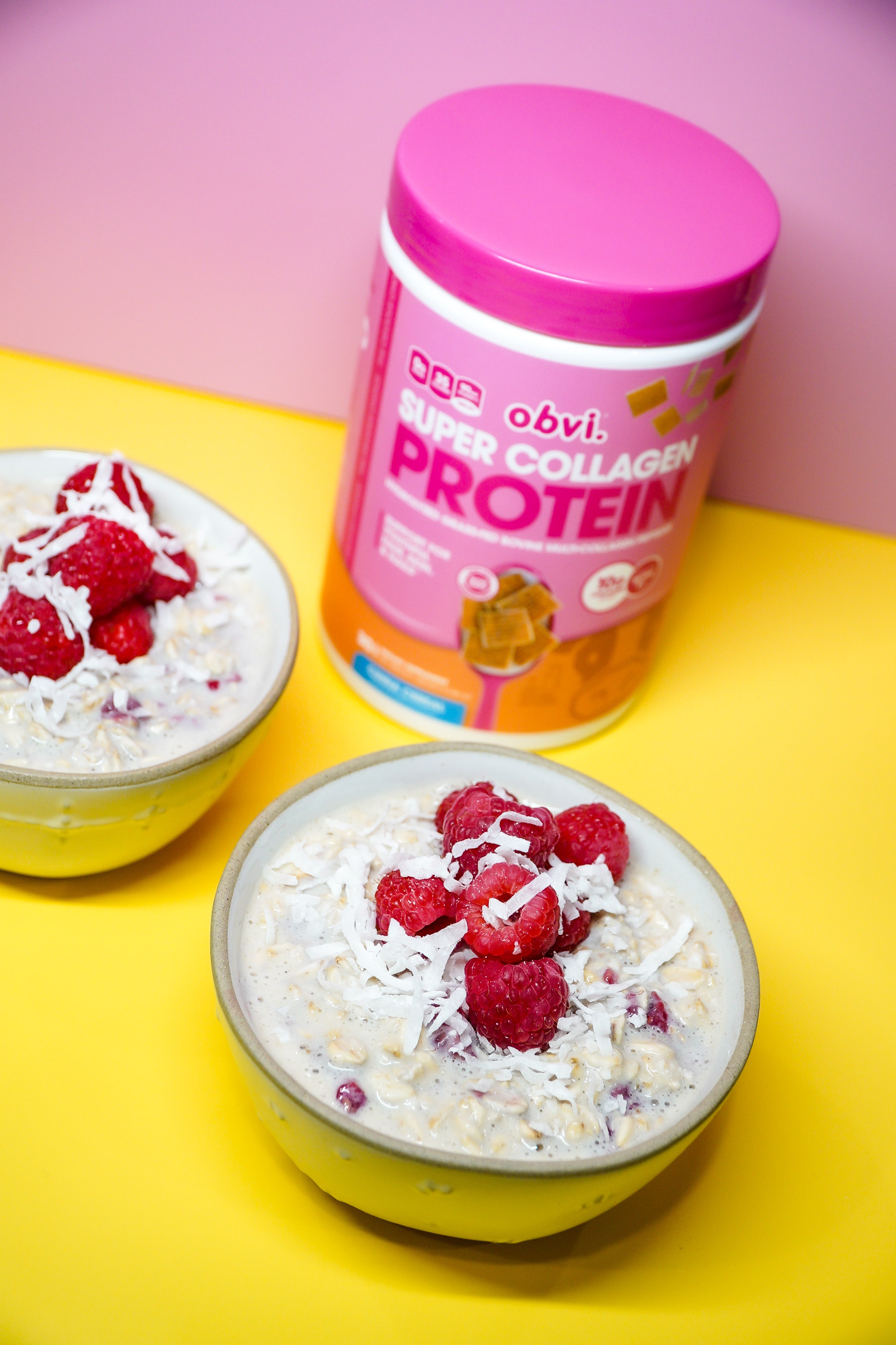 Raspberry Coconut Overnight Oats