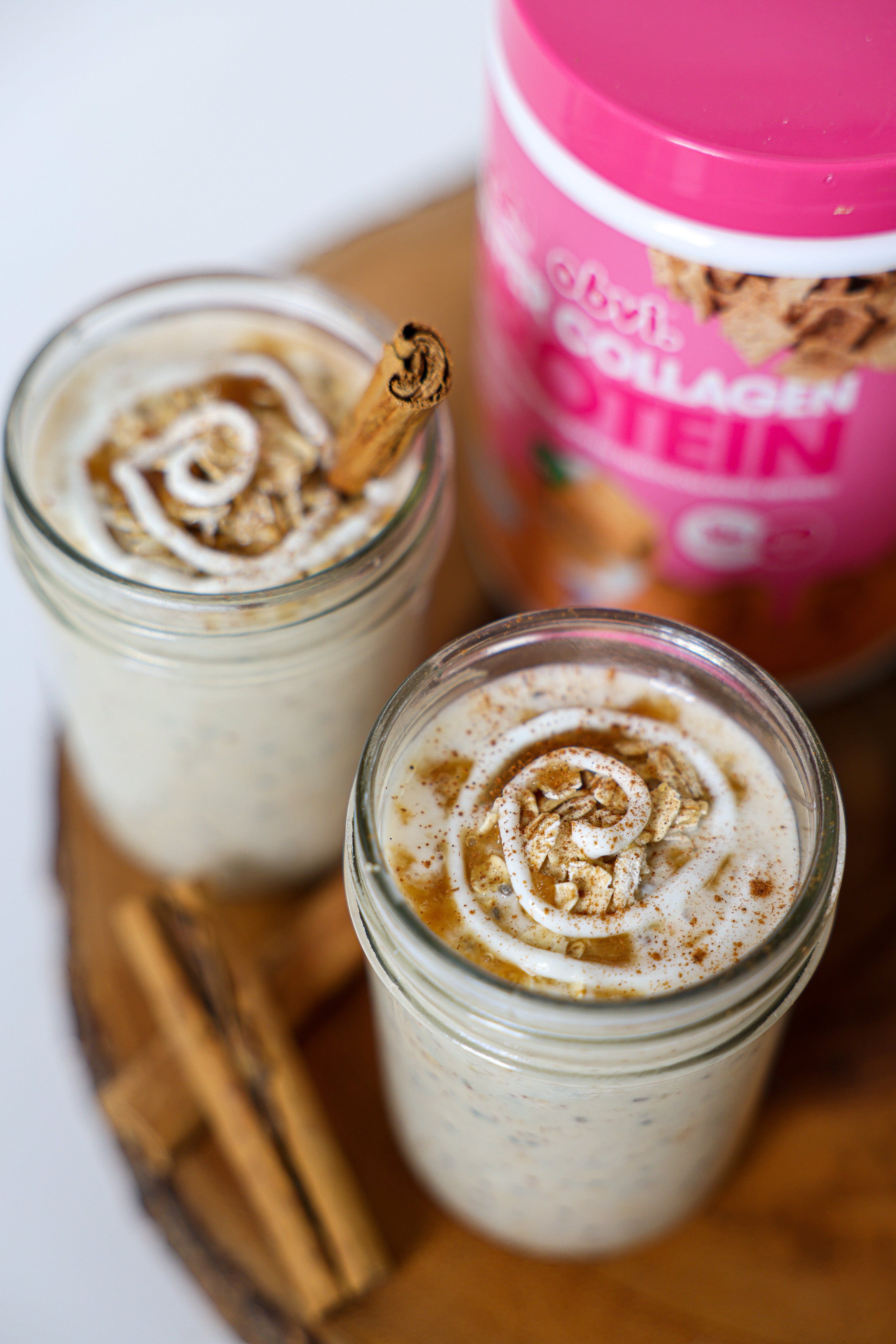 Cinnamon Roll Overnight Oats