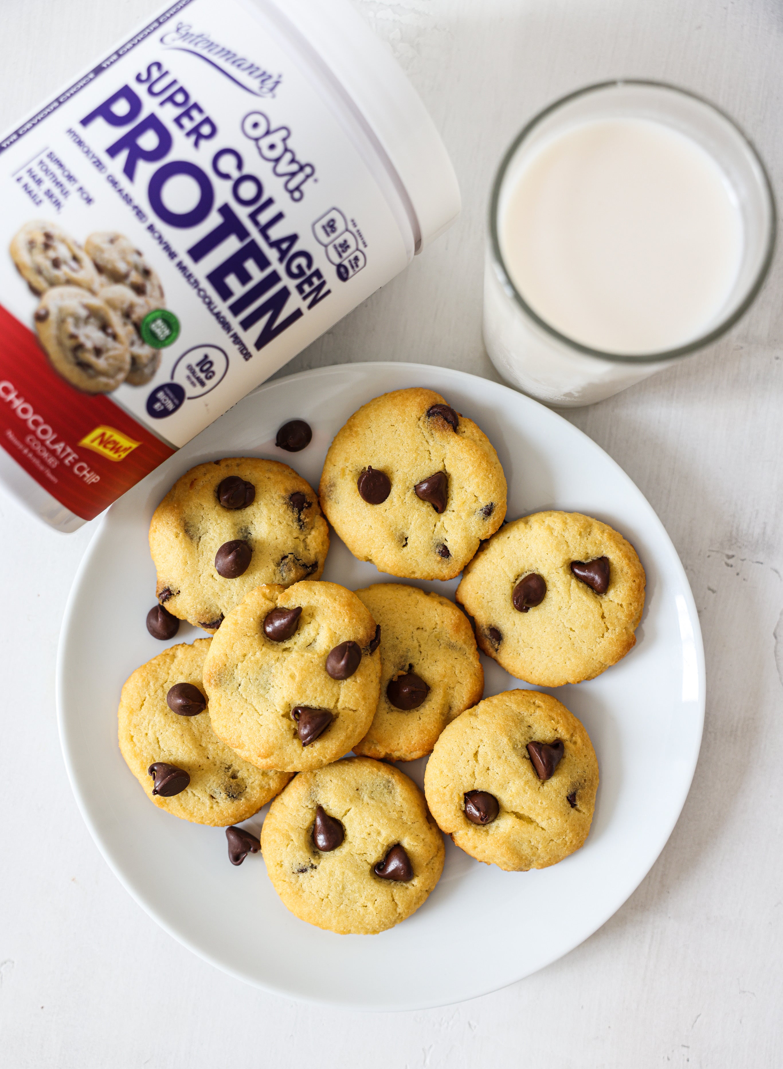 Protein Chocolate Chip Cookies (Gluten-Free!)