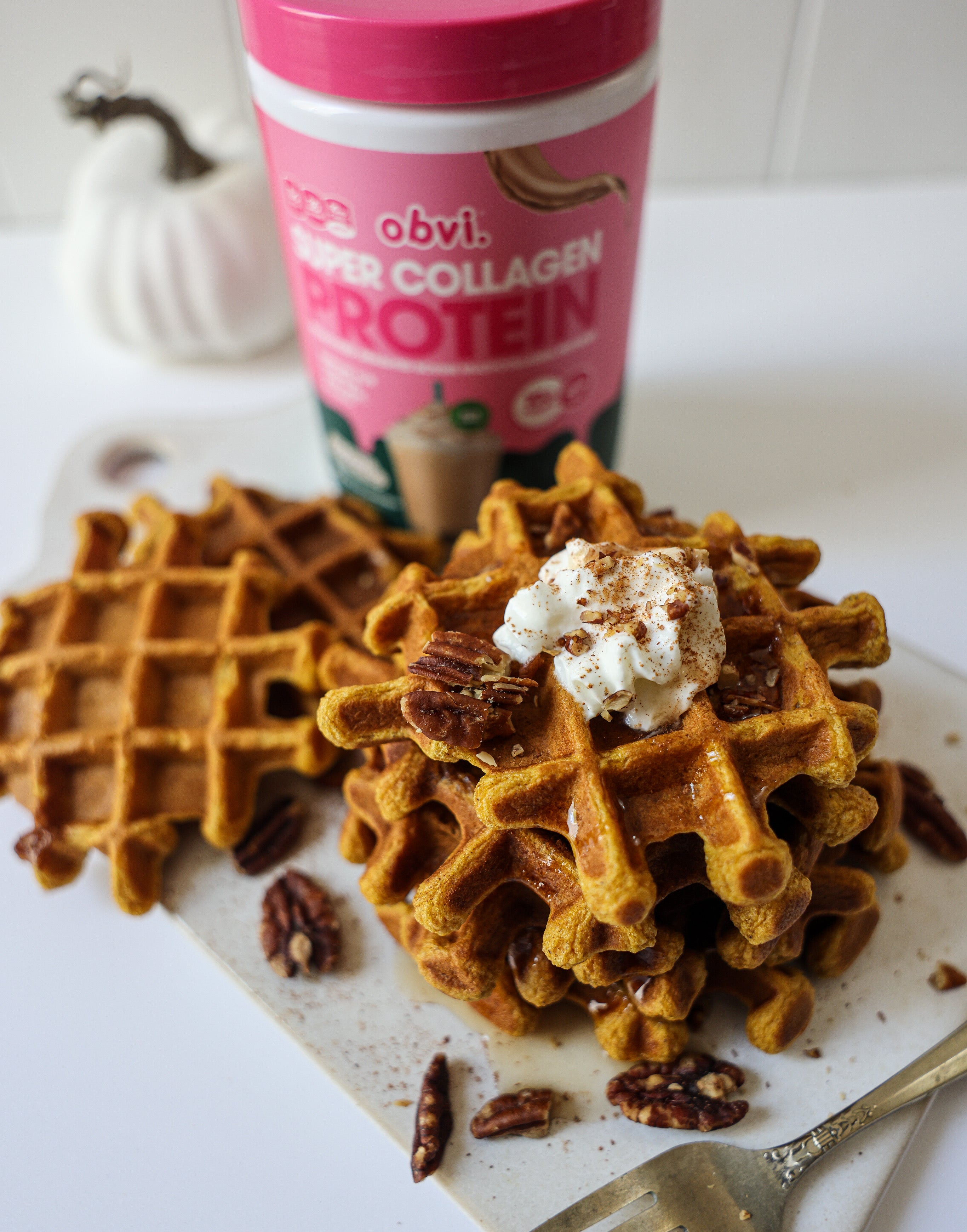 Pumpkin Latte Waffles