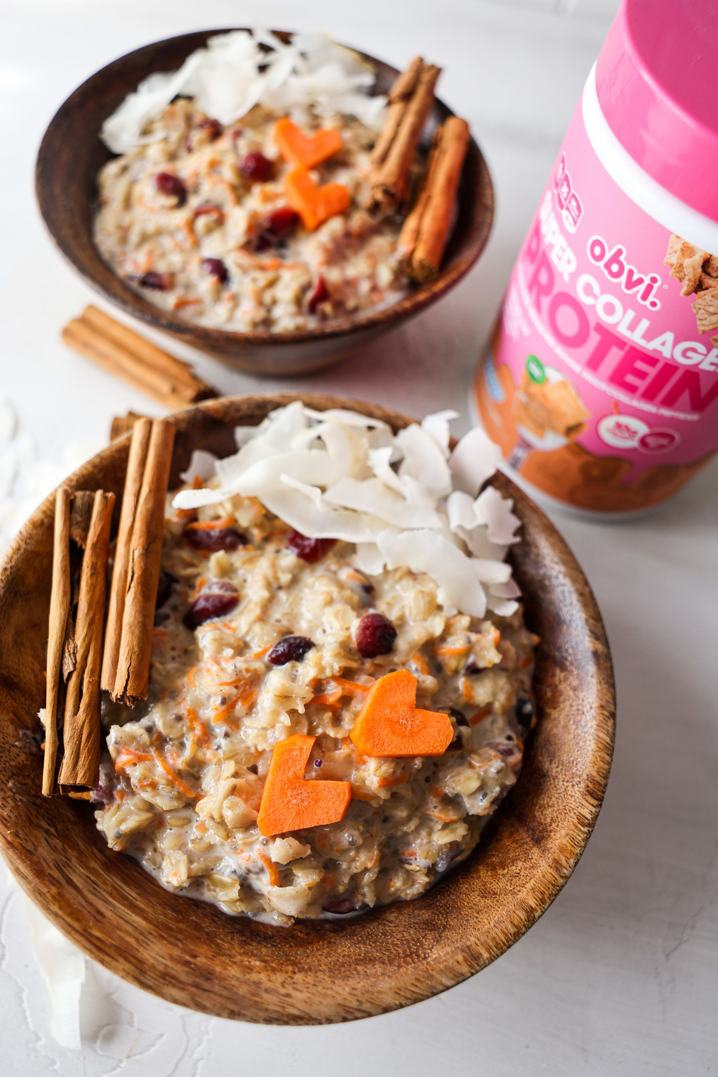 Cinnamon Carrot Cake Oatmeal