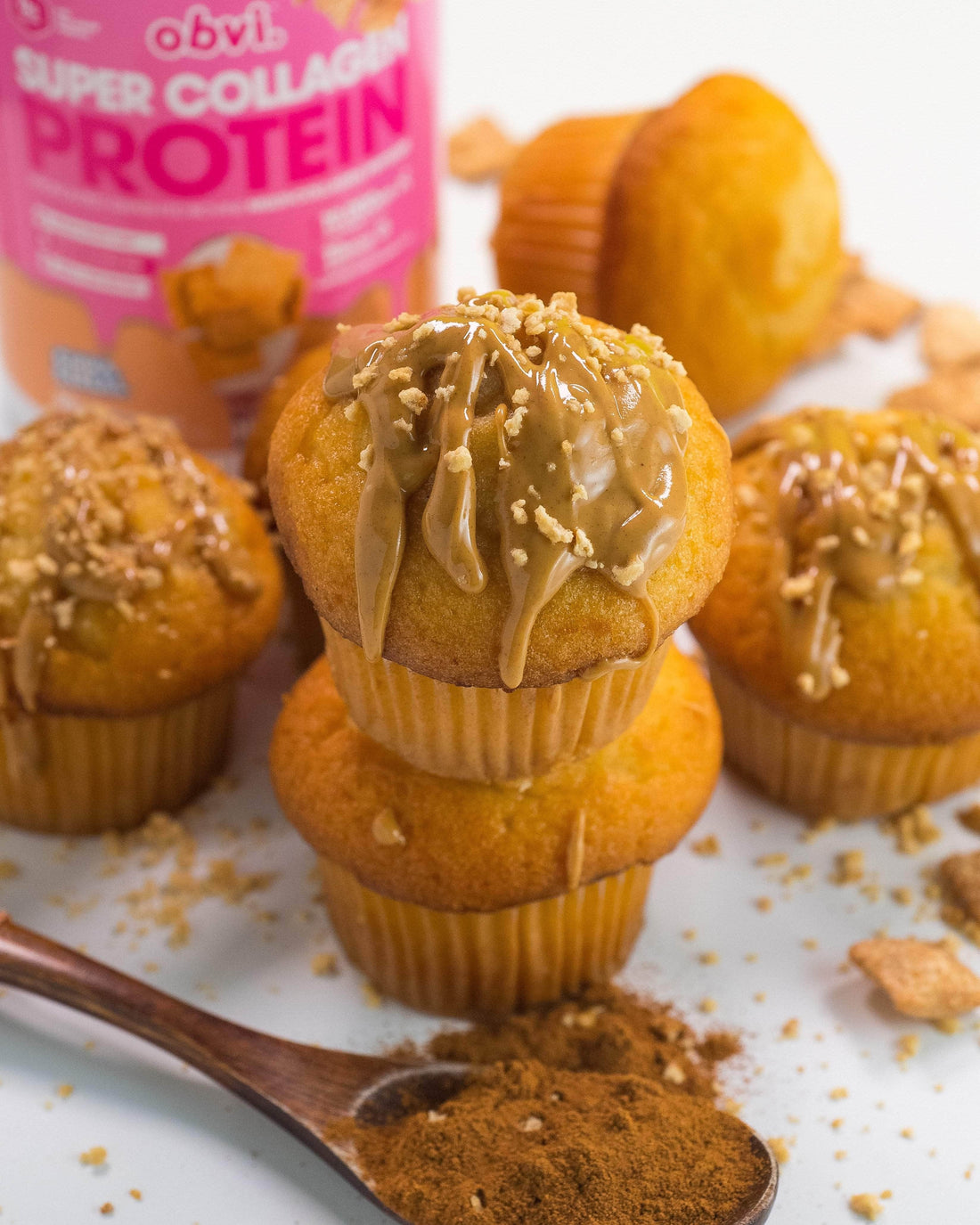 Cinna Cereal Muffins with Peanut Butter