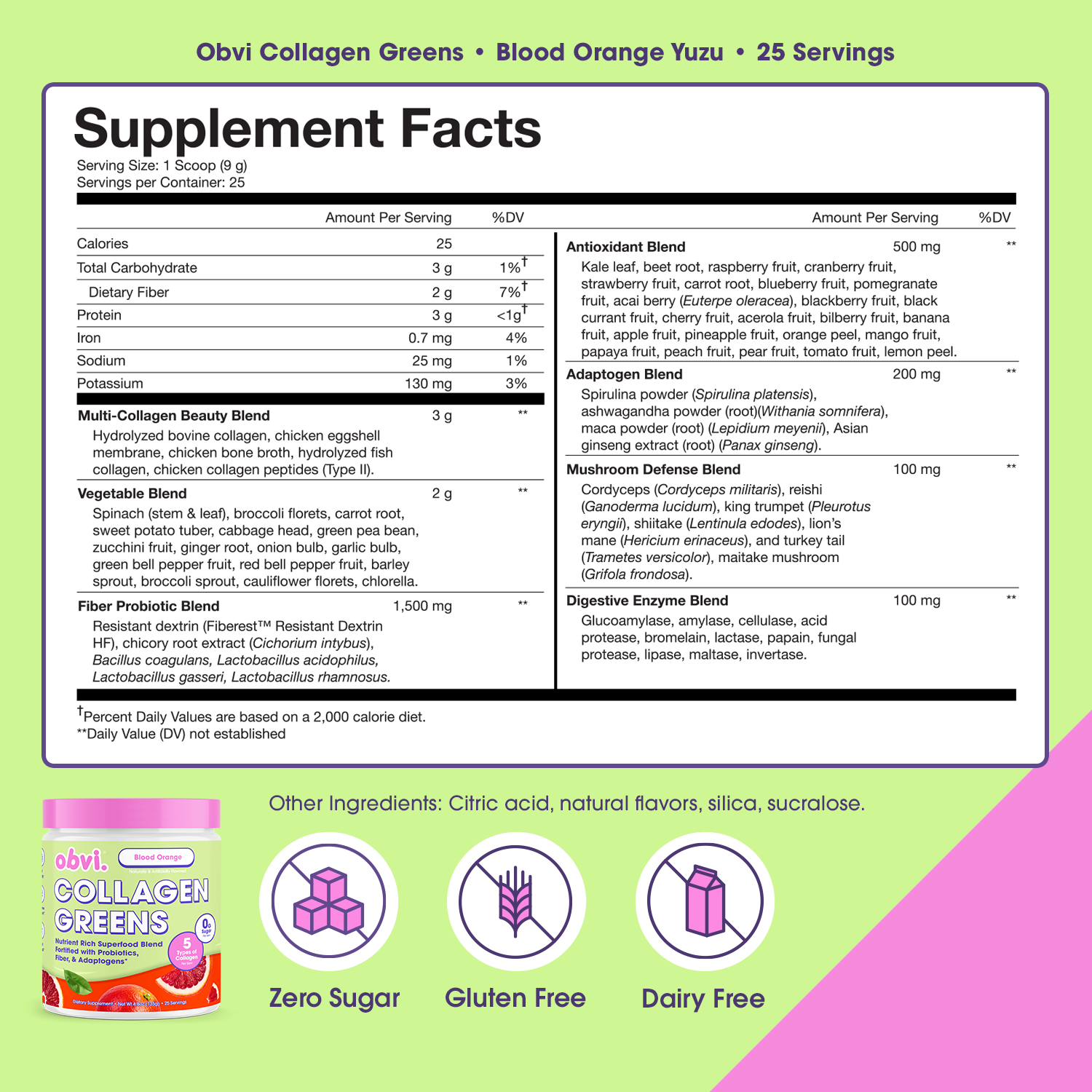 Collagen® Greens | Blood Orange Yuzu