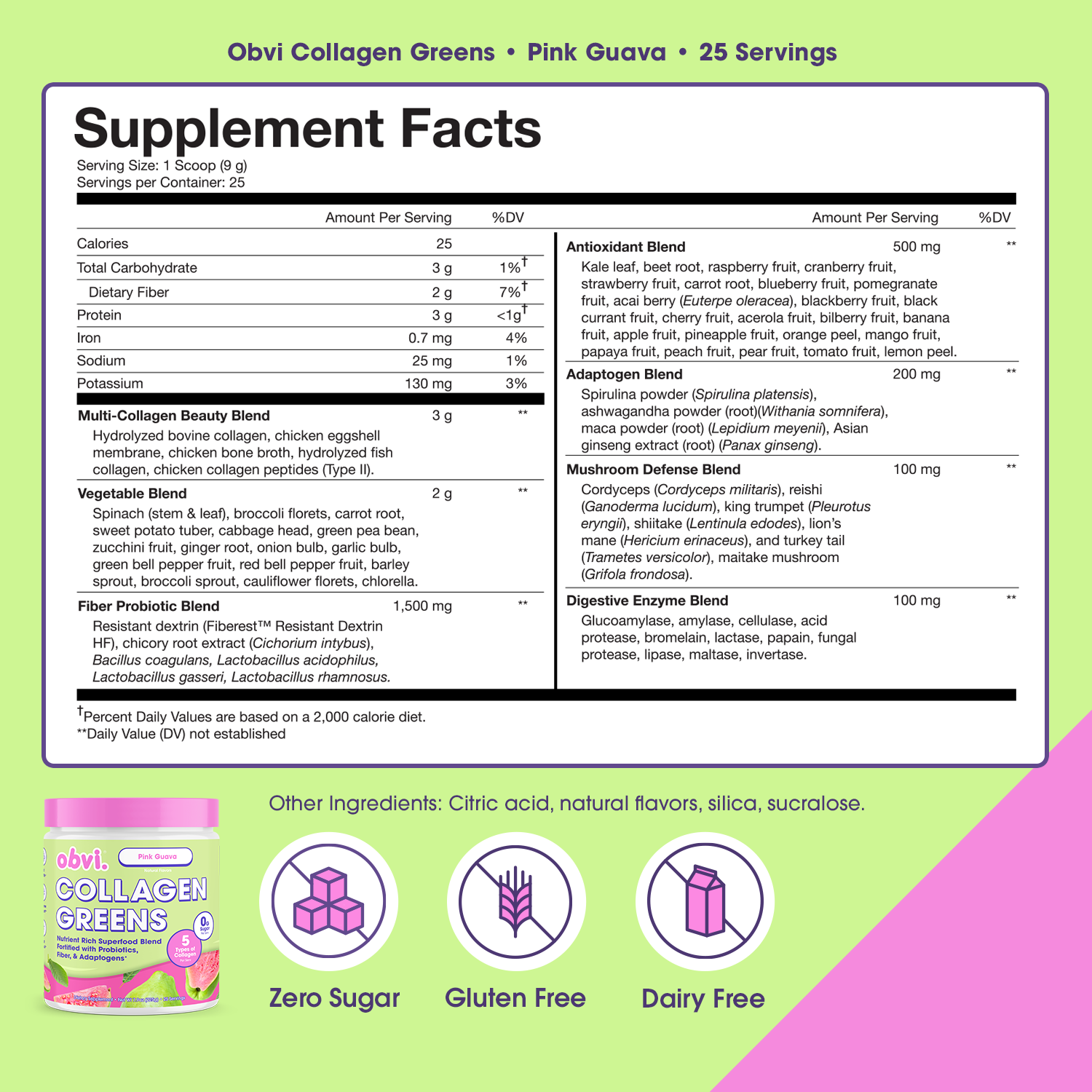 Collagen® Greens | Pink Guava