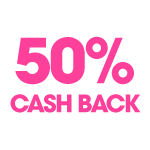 50% CashBack