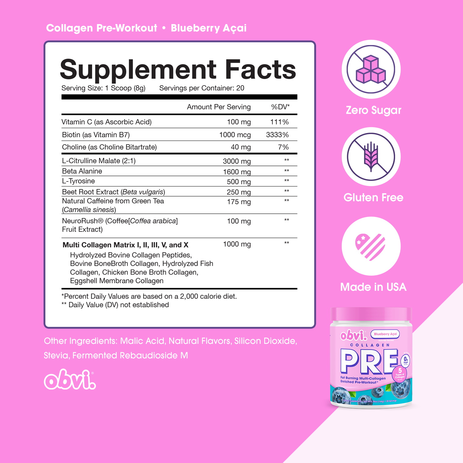 Pre Workout | Blueberry Acai