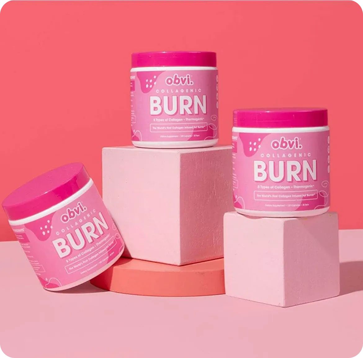 Support your body from within.
BURN with collagen means you're not just losing weight, 
you're rebuilding from within.