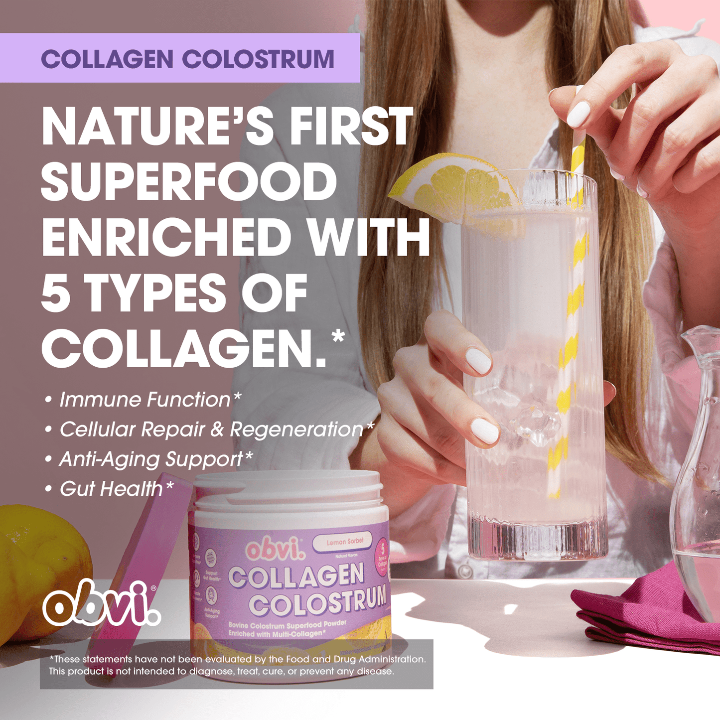 Collagen® Colostrum | Lemon Sorbet