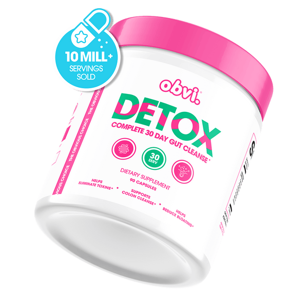 Obvi Detox, Flush Out and Eliminate Toxins, Cleanse Colon, Packed with  Antioxidants, Support Liver Health, Reduce Bloating, Soothe Stomach Pain,  All Natural (30 Servings) 