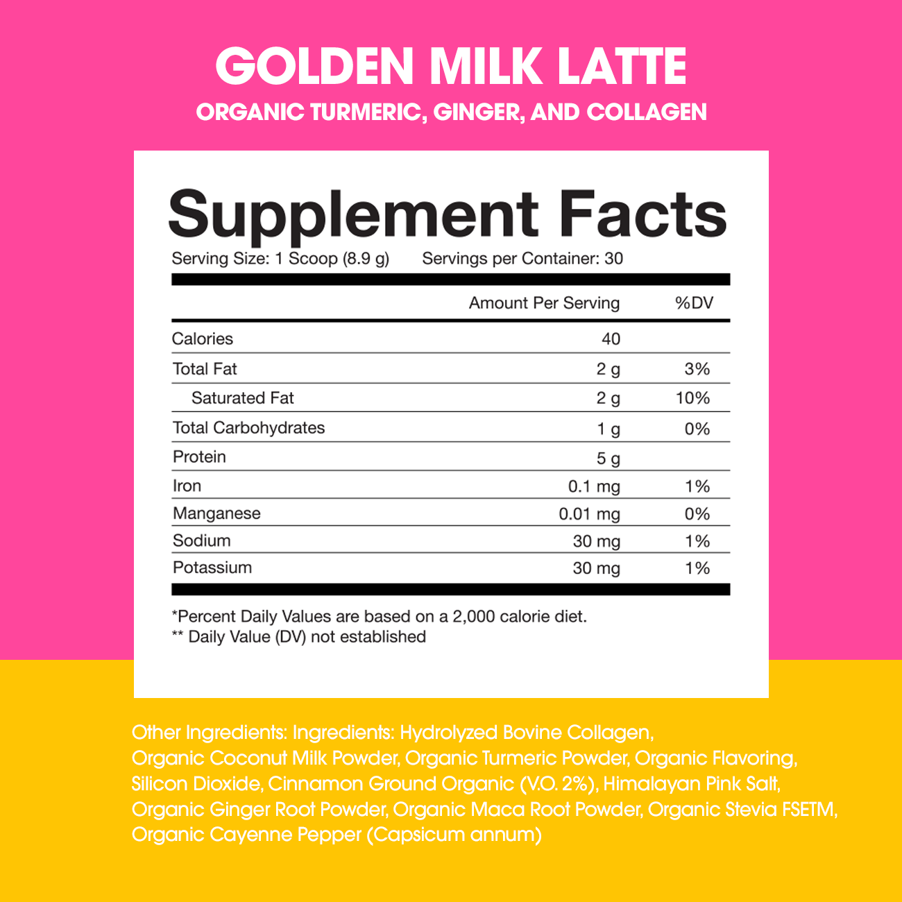 Golden Milk Latte | Infused With Collagen