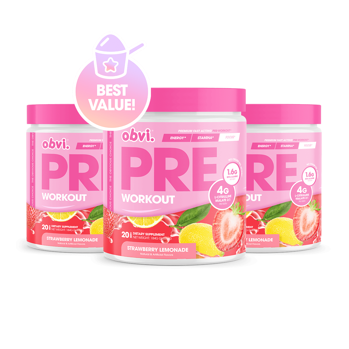 Pre Workout | Strawberry Lemonade