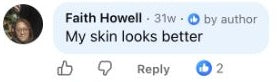 Faith Howell: My skin looks better